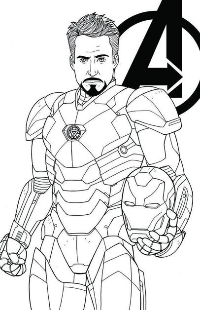 ausmalbild Iron Man