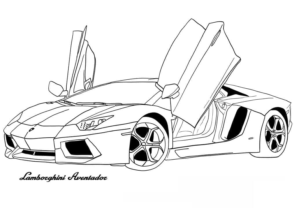 Coloring Pages Of A Lamborghini