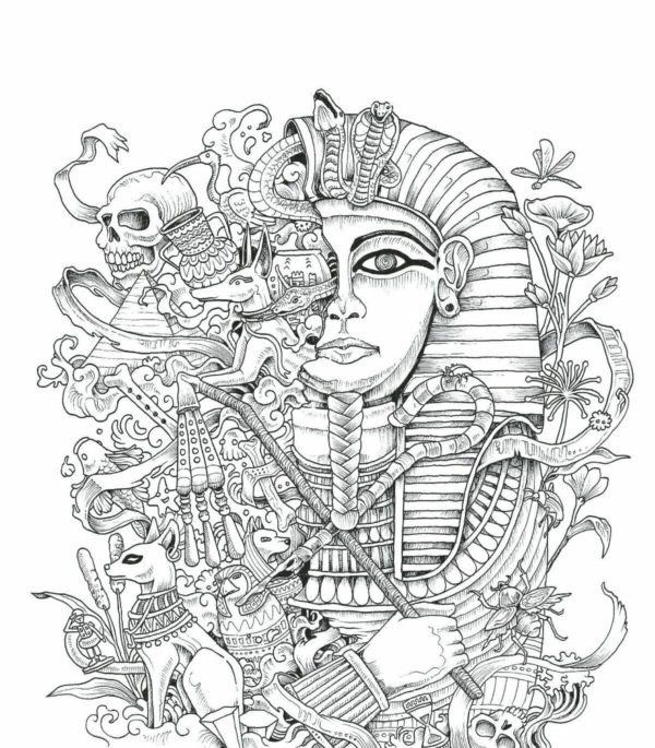 Bunte ägyptische Mythologie Bild