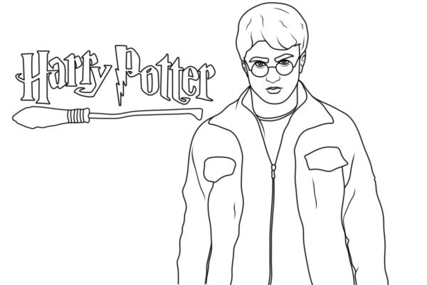 Detaillierte Ausmalbilder Harry Potter